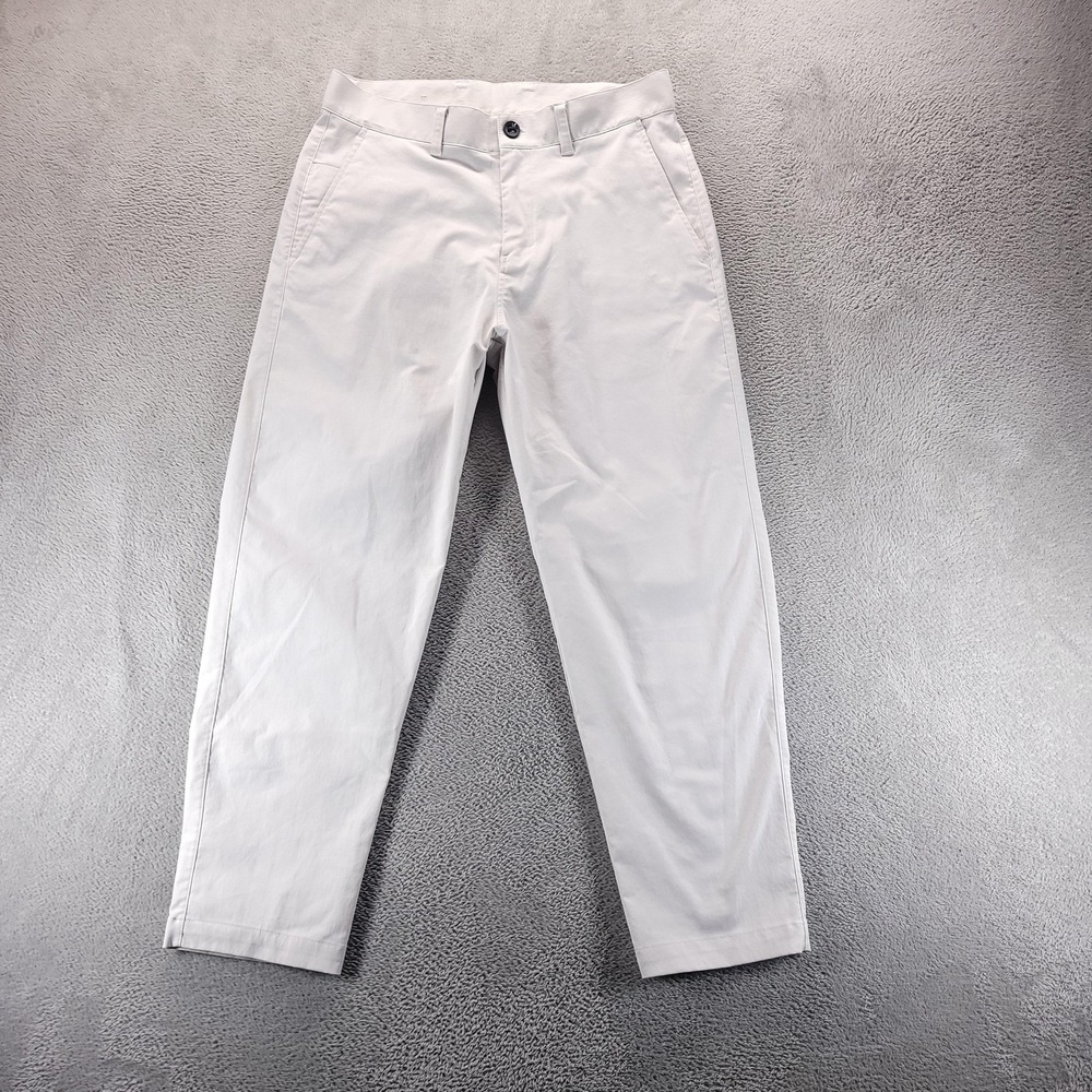 Lululemon Pants Mens 31 White ABC Slim Chino Stretch Travel Office LM5AN1S